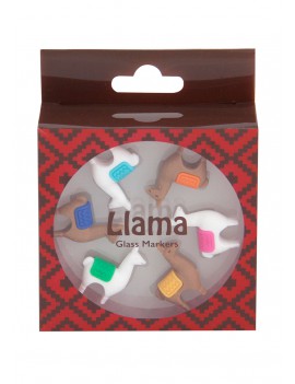 Lama glas markering (set van 6)